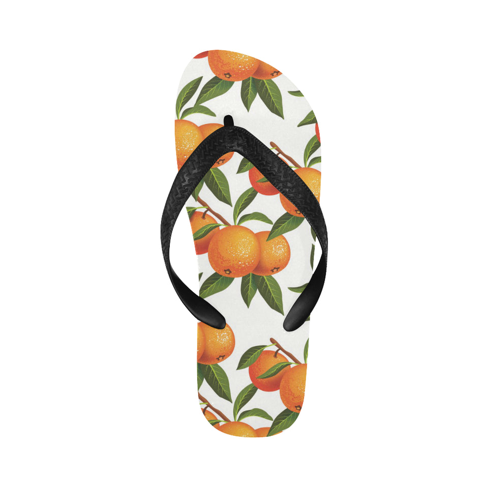Oranges pattern background Unisex Flip Flops