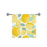 lemon design pattern Bath Towel