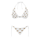 Cute beagle dog sleeping pattern Sexy Bikinis Two-Piece Swimsuits