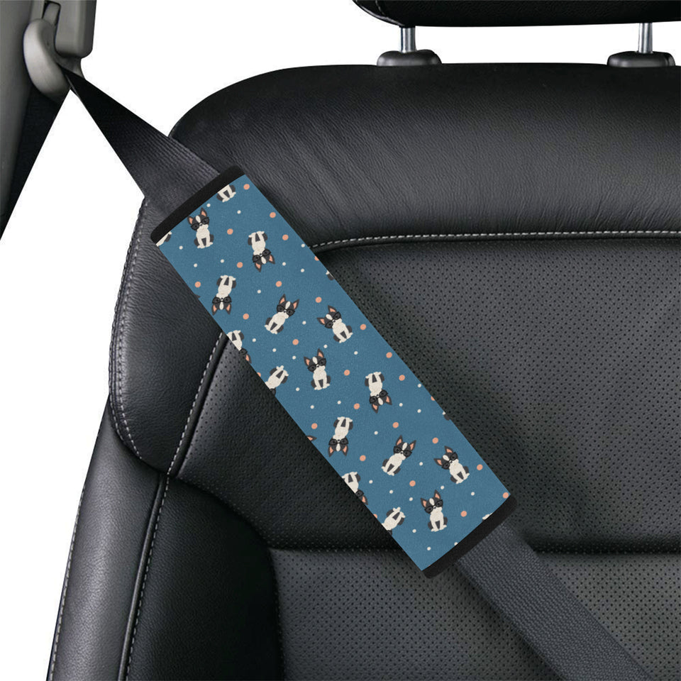 Cute boston terrier dog spattern Car Seat Belt Cover