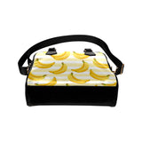 Banana pattern blackground Shoulder Handbag