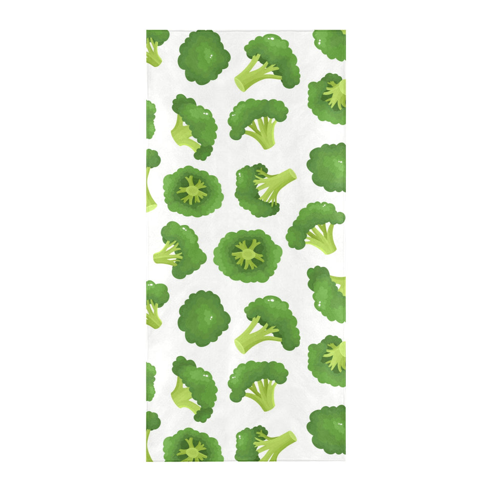 Cute broccoli pattern Beach Towel