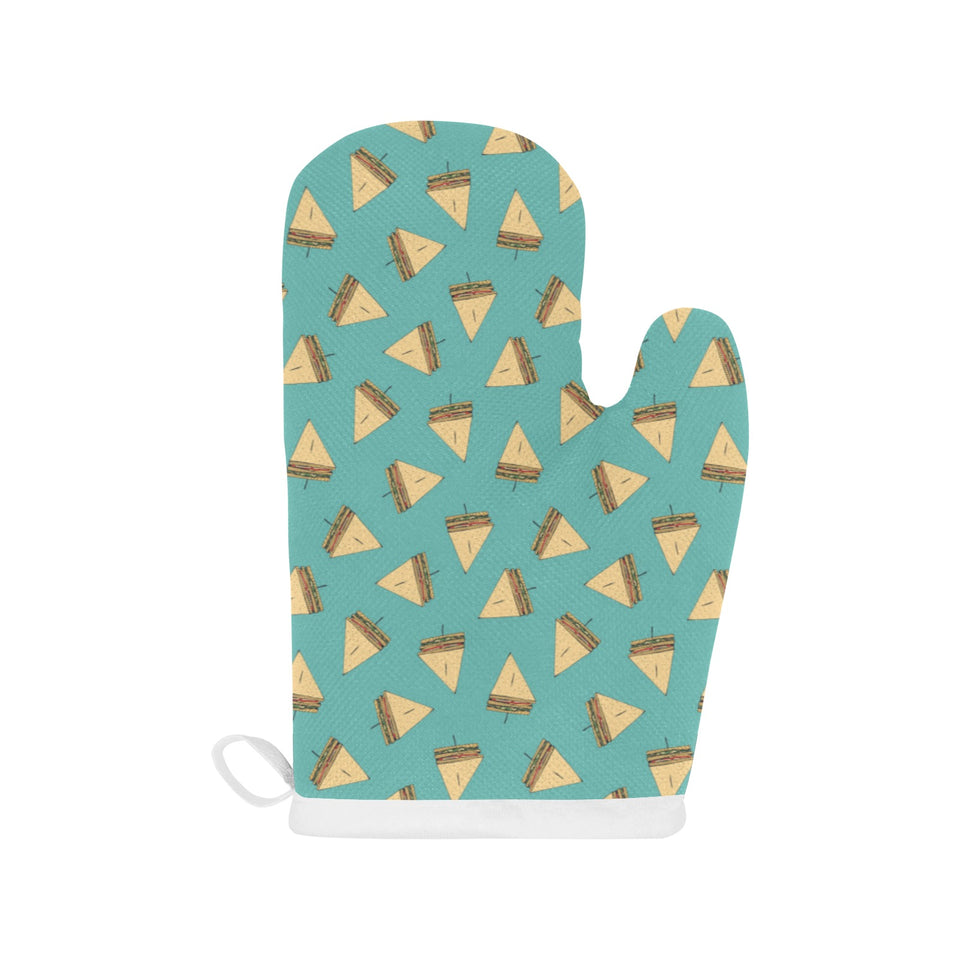 Sandwich Pattern Print Design 03 Heat Resistant Oven Mitts