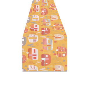 Camper Van Pattern Print Design 04 Table Runner