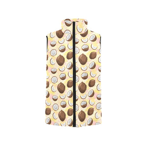 Coconut Pattern Print Design 05 Men's Padded Vest