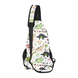 Cute dinosaurs pattern All Over Print Chest Bag