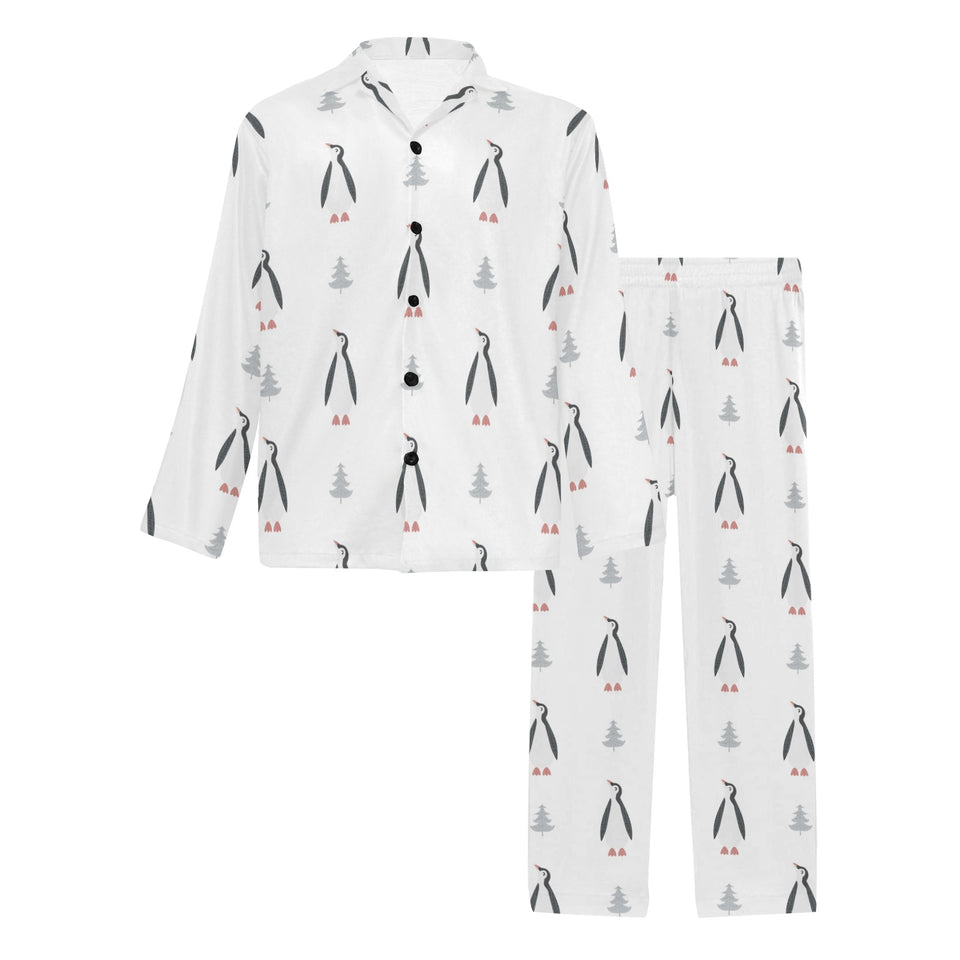 Penguin pattern Men's Long Pajama Set