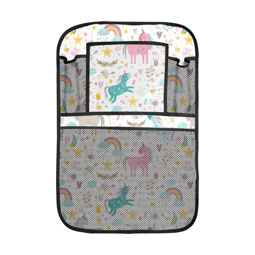 Colorful unicorn pattern Car Seat Back Organizer