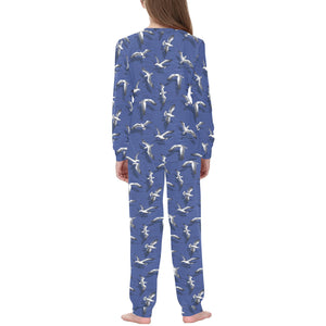 Seagull Pattern Print Design 03 Kids' Boys' Girls' All Over Print Pajama Set