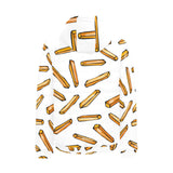 French fries potato pattern Men's Padded Hooded Jacket