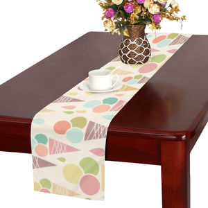 Ice cream cone pattern Table Runner