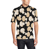Champignon mushroom pattern Men's All Over Print Polo Shirt
