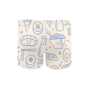 Cute sushi icon pattern Men's Swimming Trunks