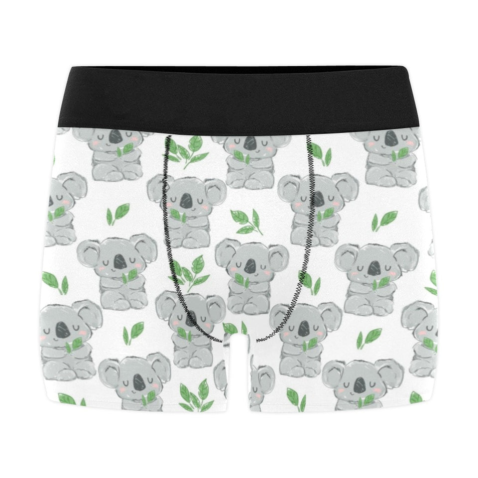 Hand drawn Koala leaves pattern Men's All Over Print Boxer Briefs Men's Underwear