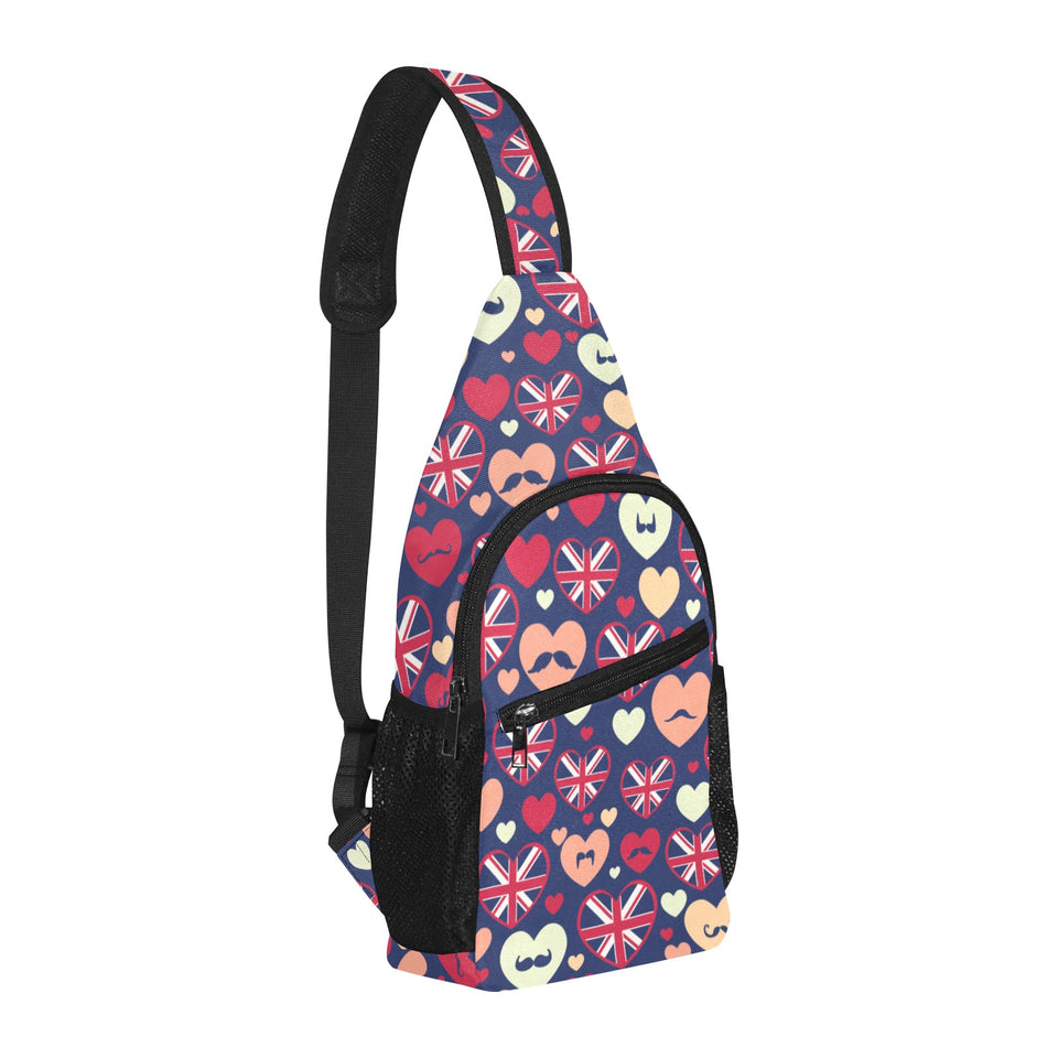 British Pattern Print Design 02 All Over Print Chest Bag