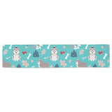 Christmas cute siberian husky puppie pattern Table Runner