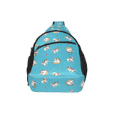 Jack Russel Pattern Print Design 03 All Over Print Chest Bag