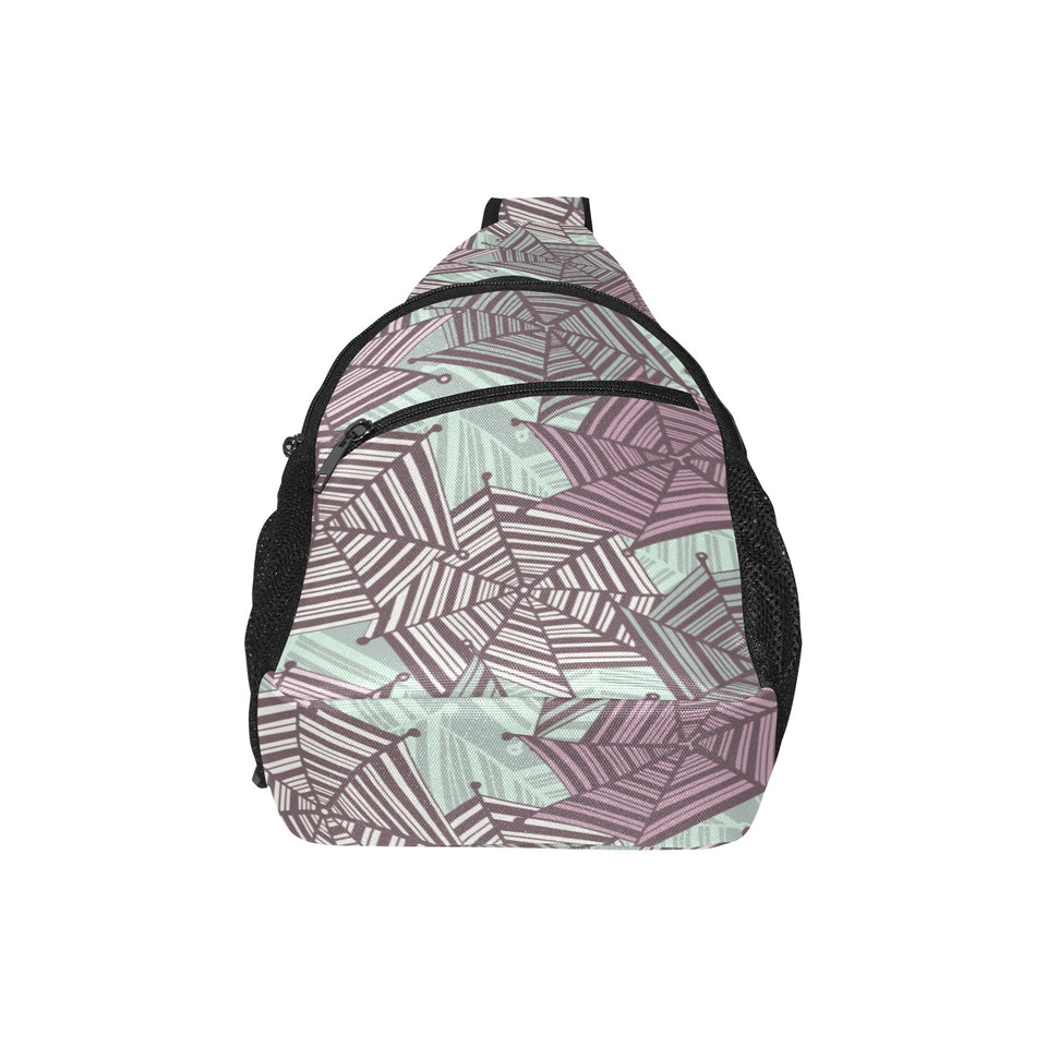 Spider web cobweb design color pattern All Over Print Chest Bag