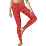 strawberry pattern red background Women's Legging Fulfilled In US