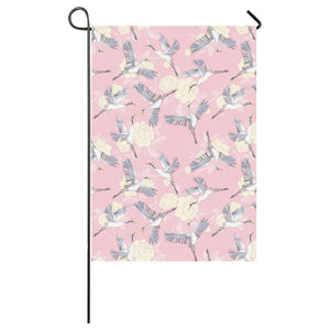 Japanese crane rose pattern House Flag Garden Flag