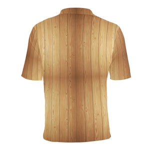Wood Printed Pattern Print Design 05 Men's All Over Print Polo Shirt
