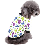 Grape pattern All Over Print Pet Dog Round Neck Fuzzy Shirt