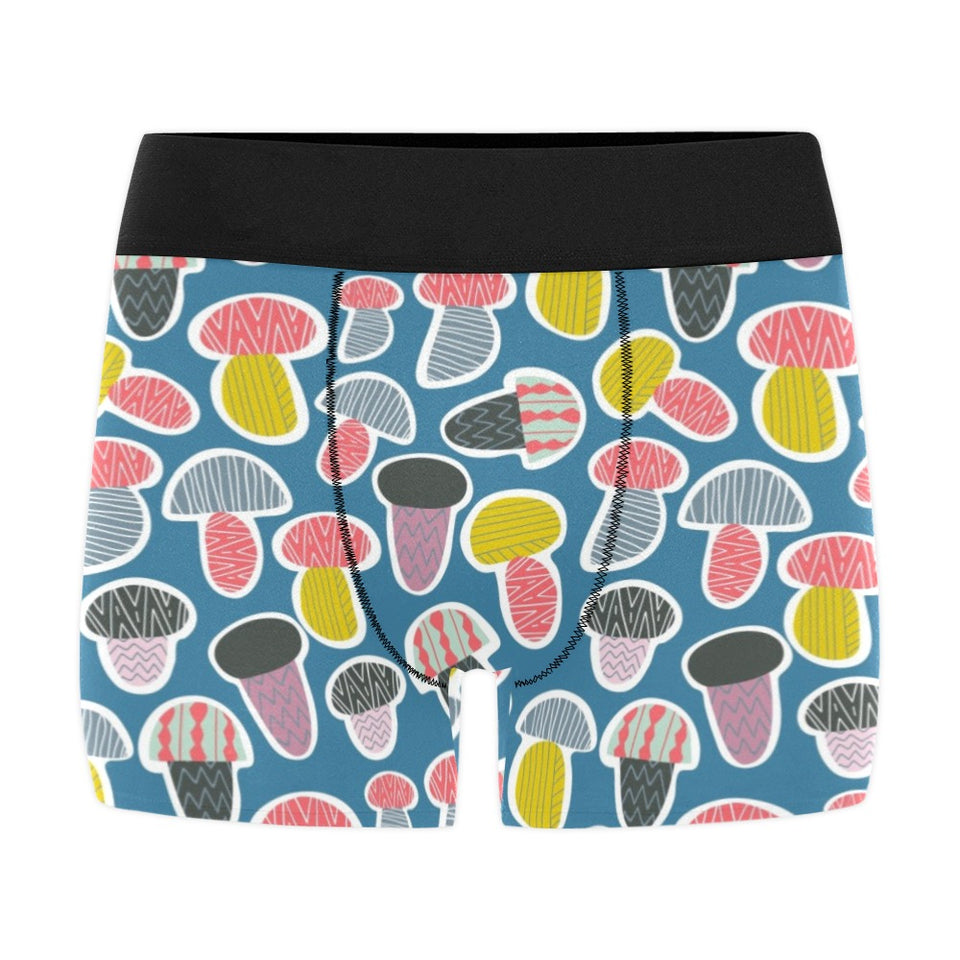 Colorful mushroom design pattern Men's All Over Print Boxer Briefs Men's Underwear