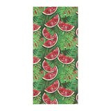Watermelons tropical palm leaves pattern backgroun Beach Towel
