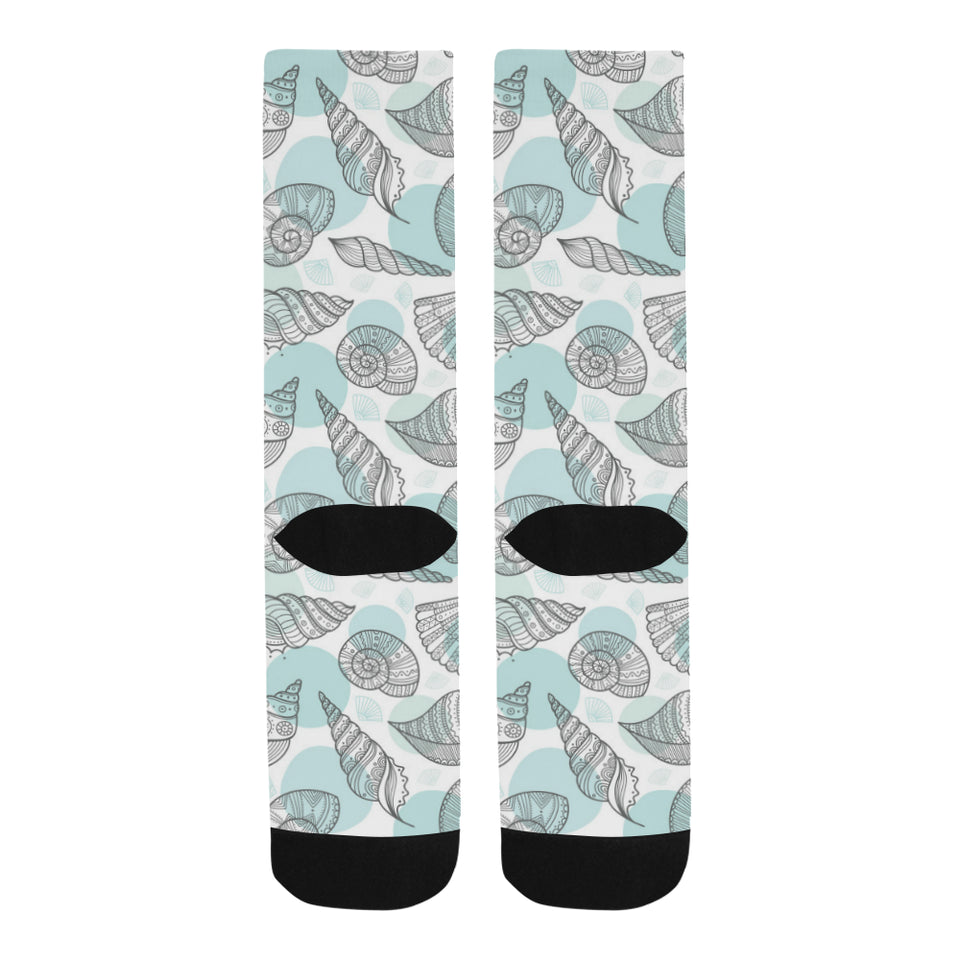 Shell polynesian tribal Crew Socks