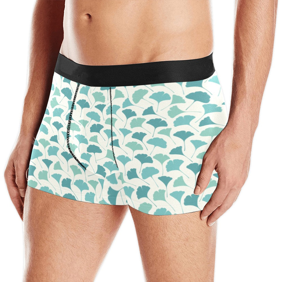 Green ginkgo leaves pattern Men's All Over Print Boxer Briefs Men's Underwear