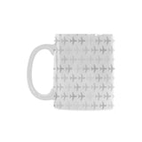 Airplane print pattern Classical White Mug (Fulfilled In US)