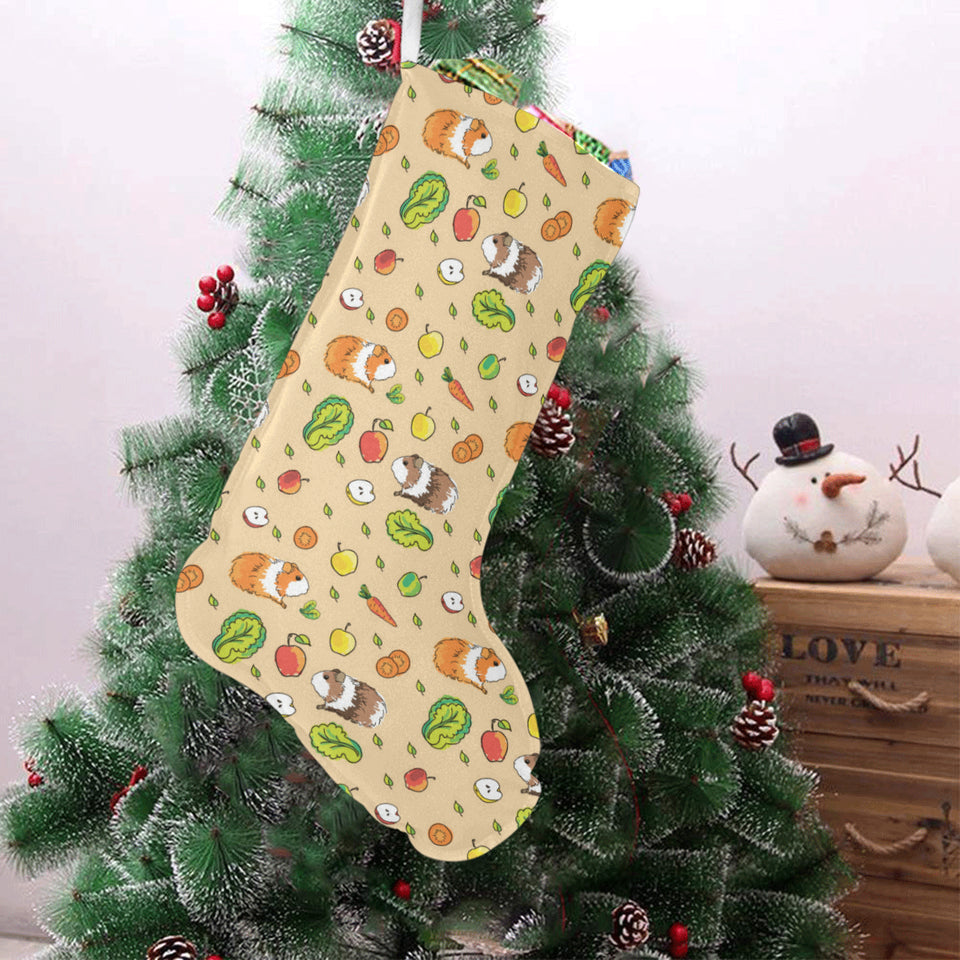 Guinea Pig Pattern Print Design 05 Christmas Stocking