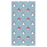 Cute penguin christmas snow pattern Bath Towel