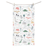 Cute cartoon dinosaurs tree pattern Bath Towel