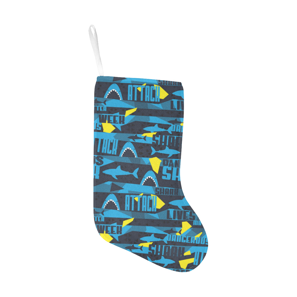 Shark dangerous Christmas Stocking