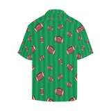 American football ball field background Men's All Over Print Hawaiian Shirt