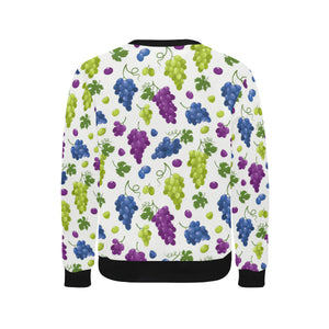 Grape pattern Men's Crew Neck Sweatshirt