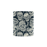 Sugar skull black white pattern Morphing Mug Heat Changing Mug