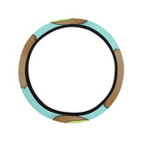 Kiwi blue background Car Steering Wheel Cover