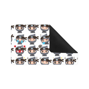 Cute ninja design pattern Doormat
