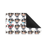Cute ninja design pattern Doormat