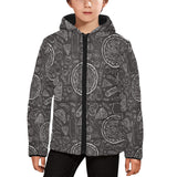 Pizza pattern Kids' Boys' Girls' Padded Hooded Jacket