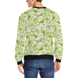 Cute frog dragonfly pattern Men's Crew Neck Sweatshirt