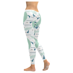 Crocodile diver pattern Women's Legging Fulfilled In US