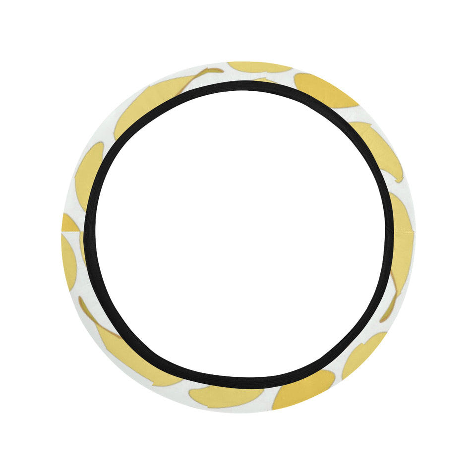 Potato Chips Pattern Print Design 02 Car Steering Wheel Cover