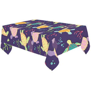 Colorful sea turtle pattern Tablecloth