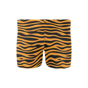 Bengal tigers skin print pattern background Men's Swimming Trunks