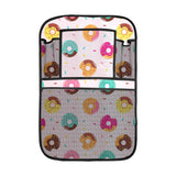 Donut pattern glaze pink background Car Seat Back Organizer