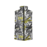 Hand drawn dragonfly pattern Women's Padded Vest