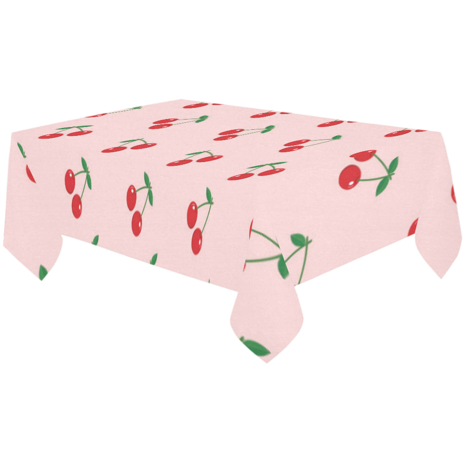 cherry pattern pink background Tablecloth